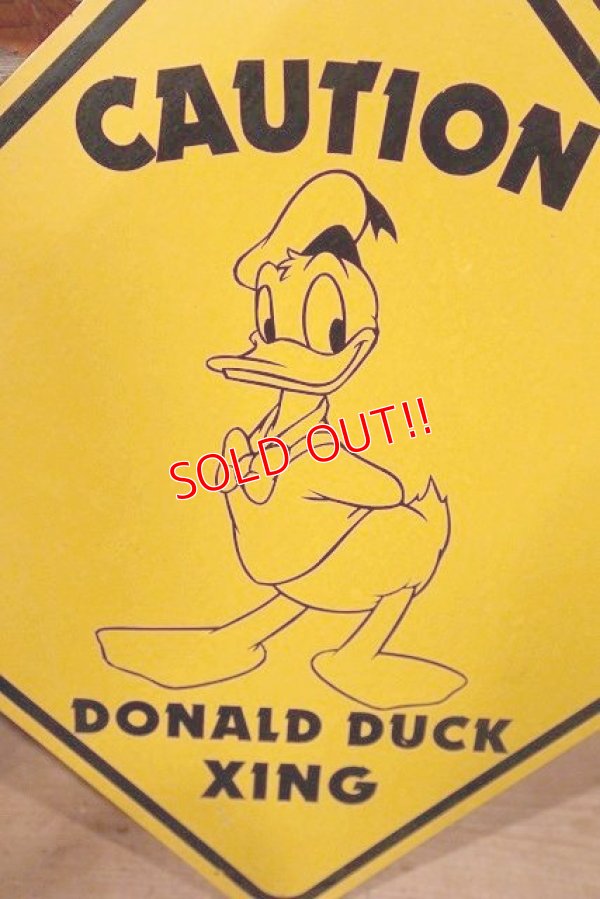 画像2: ct-221001-32 Donald Duck / 1990's〜 "CAUTION XING" Sign