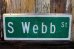 画像4: dp-221001-01 Road Sign "S Webb St"