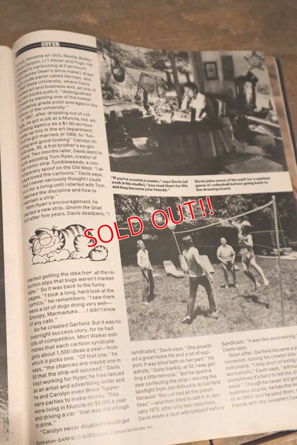 画像4: ct-220901-14 Garfield / Weekly People NOVEMBER 1. 1982