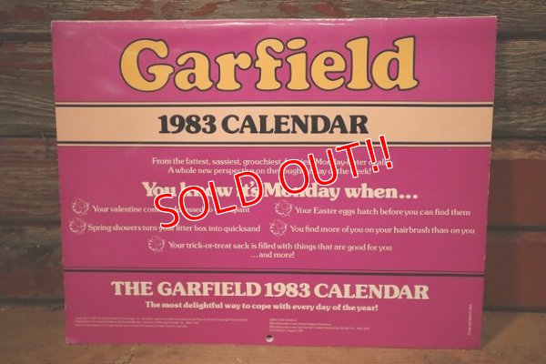 画像8: ct-220901-14 Garfield / 1983 Calendar