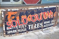 dp-221201-25 Firestone / 1940's Porcelain Sign