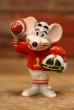 画像1: ct-221201-11 Chuck E. Cheeses / 1984 PVC Figure "Football" (1)