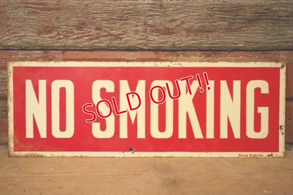 画像1: dp-221201-30 NO SMOKING / Vintage Tin Sign