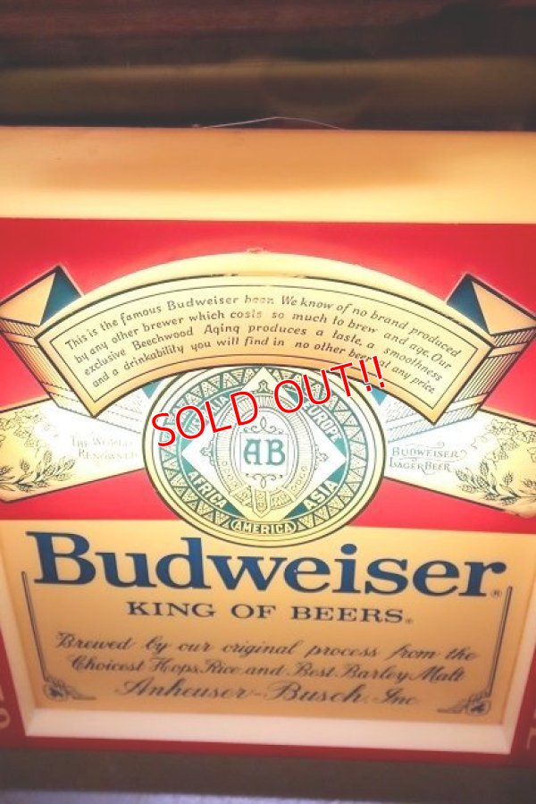 画像2: dp-221201-09 Budweiser / 1980's Lighted Sign