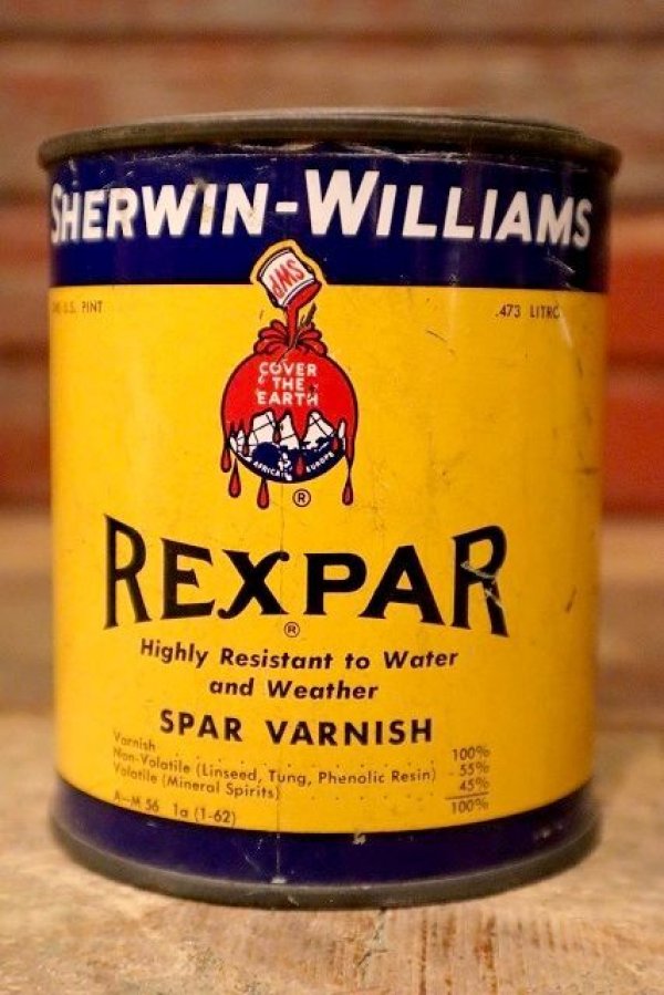 画像1: dp-221201-52 SHERWIN-WILLIAMS / 1950's-1960's SPAR VANISH Can