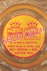 dp-221201-33 THE BEST Western BEST Eastern MOTELS / Vintage Ashtray