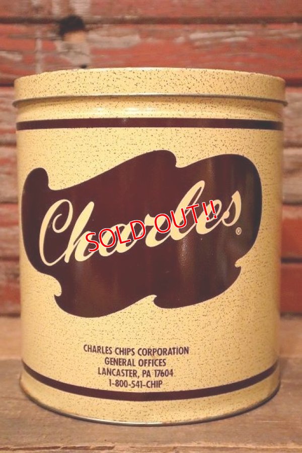 画像1: dp-221201-49 Charles / Vintage Potato Chips Can