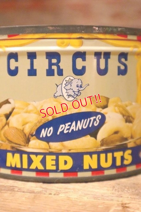 画像2: dp-221201-40 CIRCUS FOODS , INC. / 1950's CIRCUS MIXED NUTS CAN