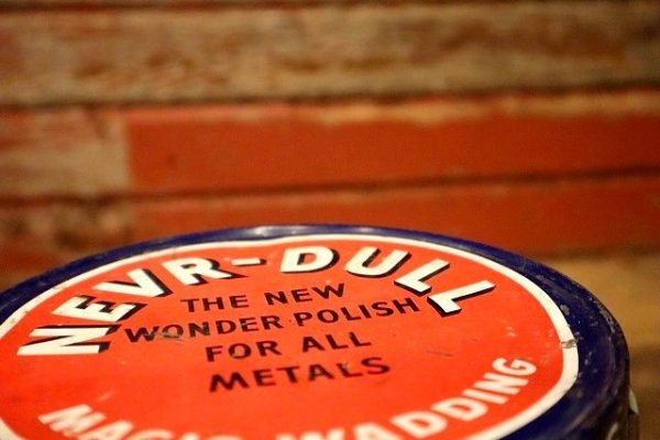 画像8: dp-221101-04 NEVR-DULL / 1940's Cleaning & Polishing Cloth Can