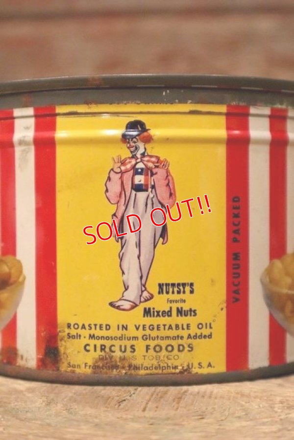 画像4: dp-221201-41 CIRCUS FOODS , INC. / 1950's CIRCUS MIXED NUTS CAN