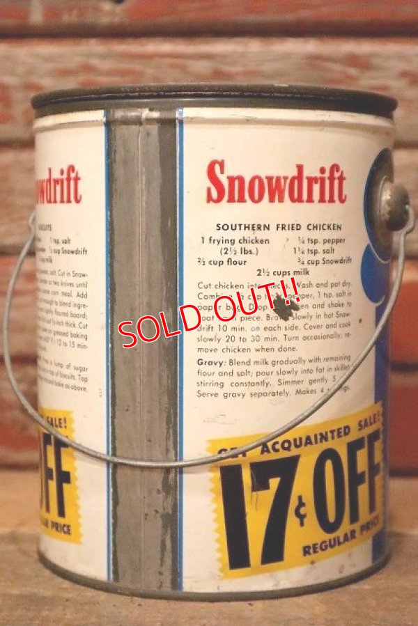画像4: dp-221201-50 Snowdrift / Vintage Shortening Can