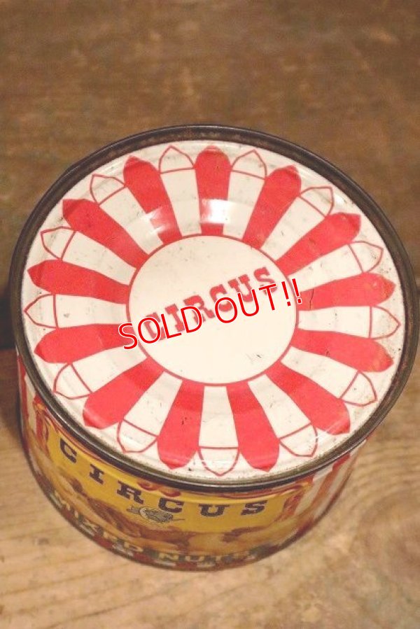 画像7: dp-221201-41 CIRCUS FOODS , INC. / 1950's CIRCUS MIXED NUTS CAN