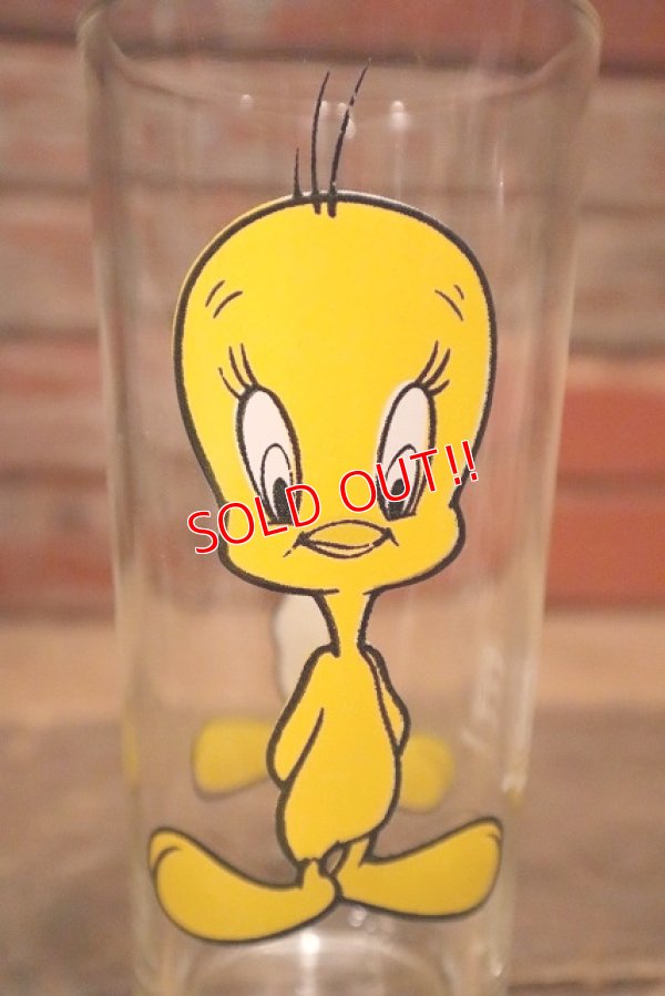 画像2: ct-221201-40 Tweety / PEPSI 1973 Collector Series Glass