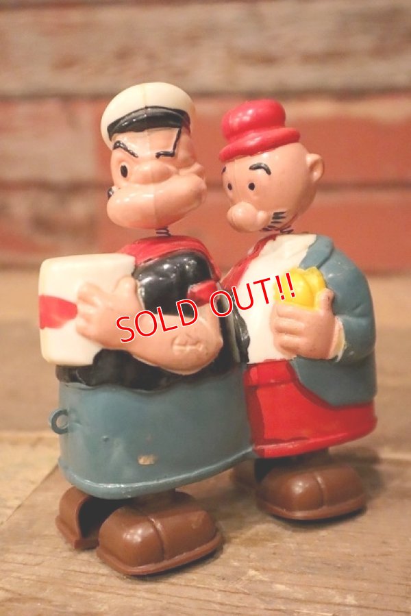 画像1: ct-221201-119 Popeye & Wimpy / MARX 1964 WALK-A-WAY TOY