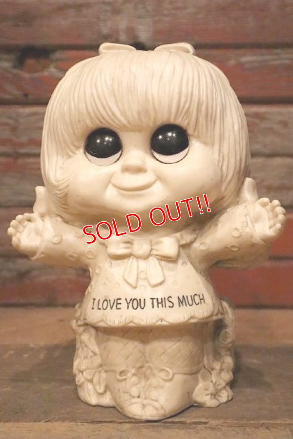 画像1: ct-220901-15 R & W BERRIES 1970's Big Message Doll "I LOVE YOU THIS MUCH"