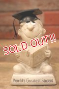 ct-220901-15 R & W BERRIES 1970's Message Doll "World's Greatest Student"