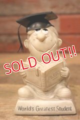 ct-220901-15 R & W BERRIES 1970's Message Doll "World's Greatest Student"