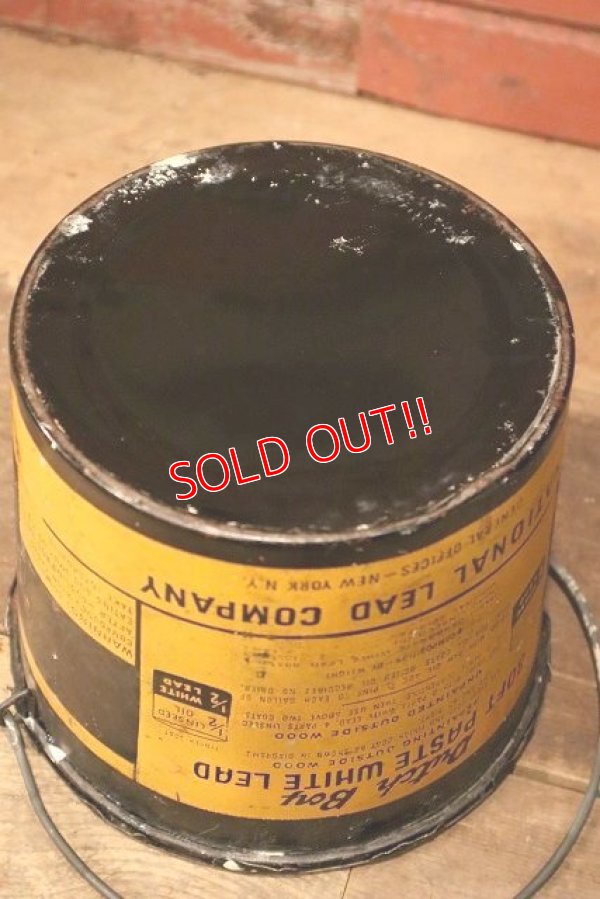 画像9: dp-230101-06 Dutch Boy/ 1950's SOFT PASTE WHITE LEAD Bucket