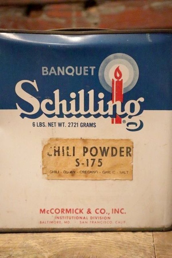 画像2: dp-221201-46 McCORMICK / Schilling Chili Powder Can