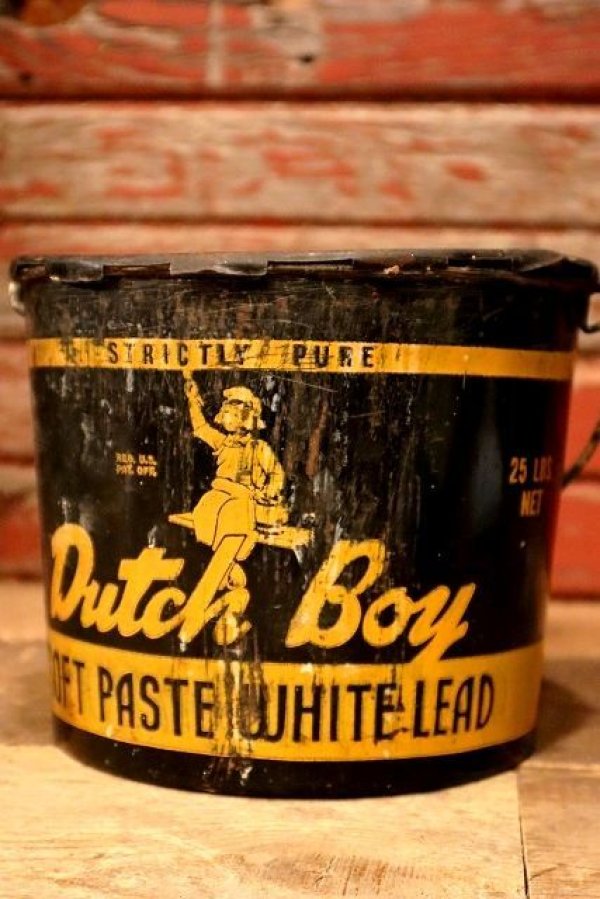 画像1: dp-230101-06 Dutch Boy/ 1950's SOFT PASTE WHITE LEAD Bucket