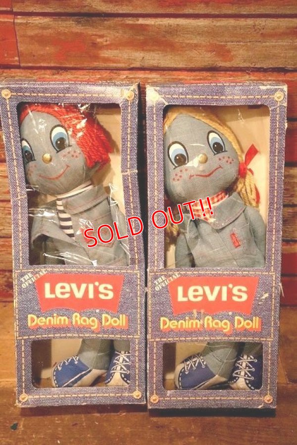 画像1: dp-230101-11 LEVI'S / Knickerbocker 1970's Denim Rag Doll Set