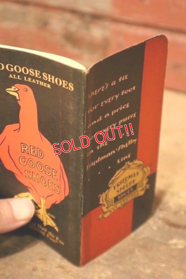 画像7: dp-221201-08 RED GOOSE SHOES / 1930's Memo Book
