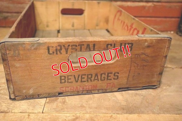 画像4: dp-230101-85 Crystal CLUB BEVAERAGES / Vintage Wood Box