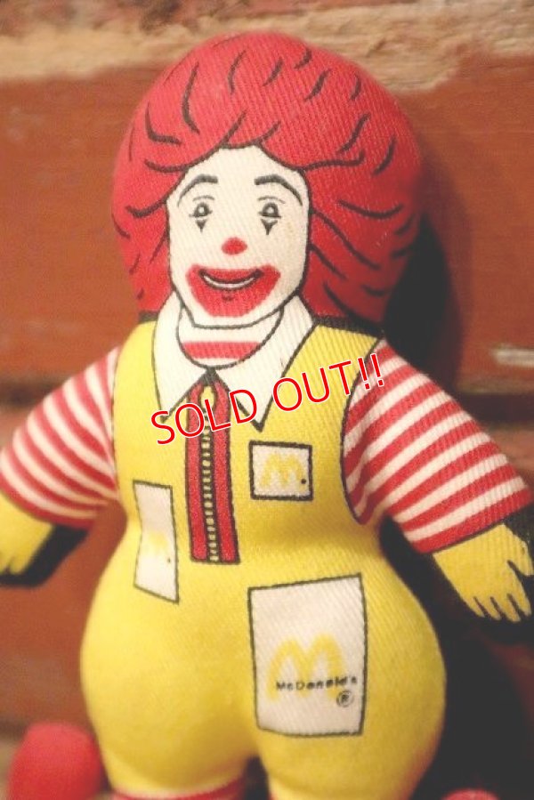 画像2: ct-230101-13 McDonald's / Ronald McDonald 1980's Mini Cloth Doll