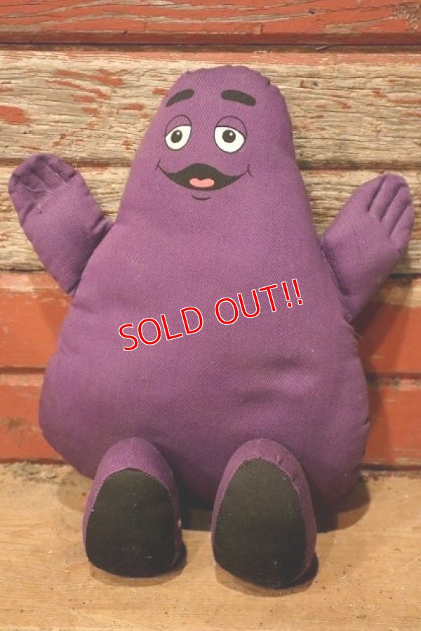 画像1: ct-230101-13 McDonald's / Grimace 1991 Cloth Doll