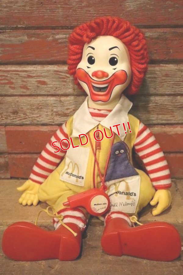 画像1: ct-230101-13 McDonald's / Ronald McDonald Hasbro 1978 Whistle Doll