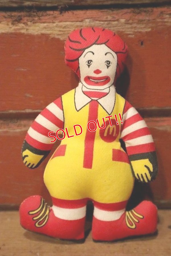 画像1: ct-230101-13 McDonald's / Ronald McDonald 1980's Mini Cloth Doll