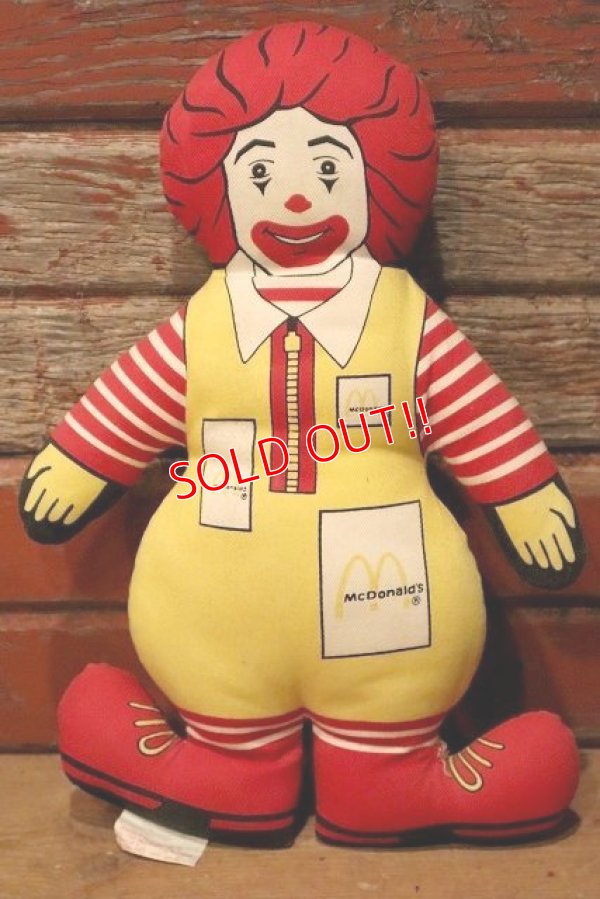画像1: ct-230101-13 McDonald's / Ronald McDonald 1984 Pillow Doll