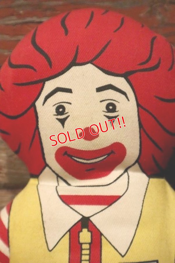 画像2: ct-230101-13 McDonald's / Ronald McDonald 1984 Pillow Doll