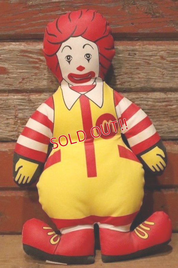 画像1: ct-230101-13 McDonald's / Ronald McDonald 1984 Pillow Doll