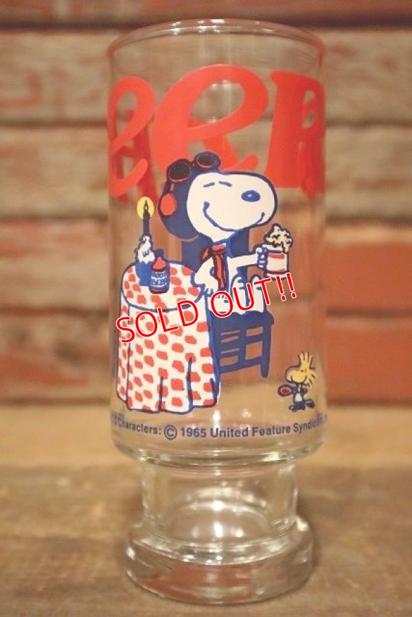 画像1: ct-221201-86 Peanuts / Anchor Hocking 1970's Glass "CHEERS"