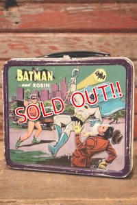 ct-221201-124 BATMAN and ROBIN / ALADDIN 1966 Metal Lunch Box