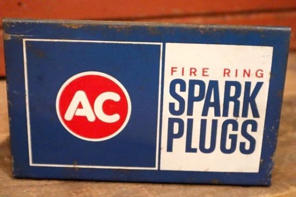 画像2: dp-221201-54 AC Spark Plugs / 1960's Metal Rack Sign