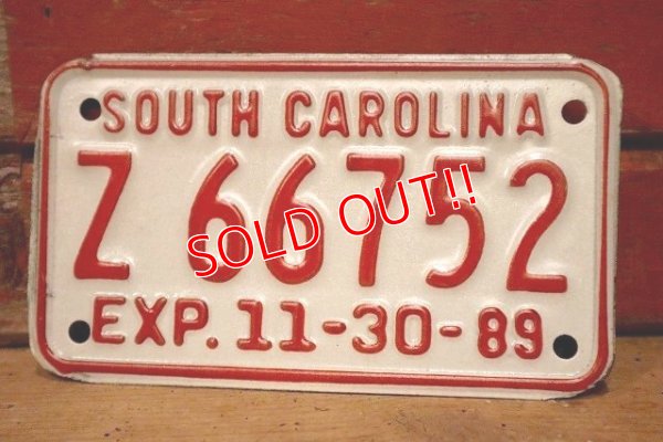 画像1: dp-230101-91 SOUTH CAROLINA / 1980's License Plate