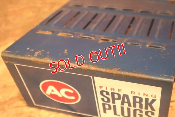 画像7: dp-221201-54 AC Spark Plugs / 1960's Metal Rack Sign