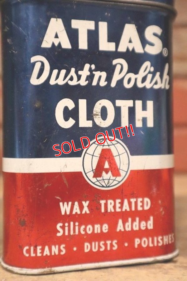 画像2: dp-221201-42 ATLAS / 1950's Polishing Cloth Can