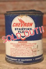 dp-230101-25 CHEVRON / 1950's Starting Fluid Can