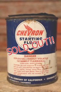 dp-230101-25 CHEVRON / 1950's Starting Fluid Can