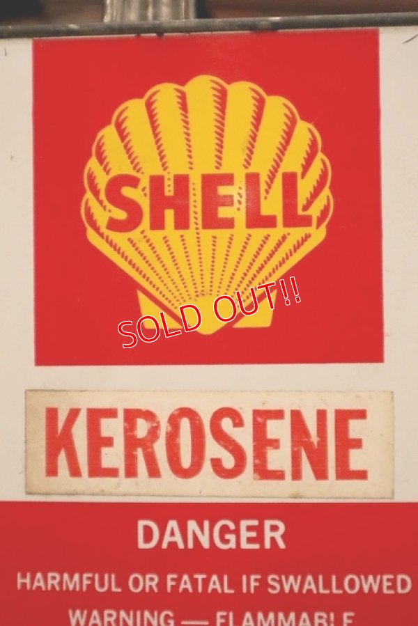 画像2: dp-230101-26 SHELL / 1960's-1970's KEROSENE ONE GALLON Can