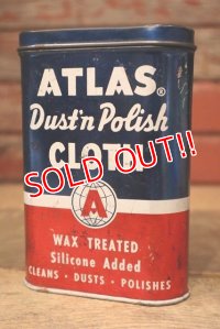 dp-221201-42 ATLAS / 1950's Polishing Cloth Can