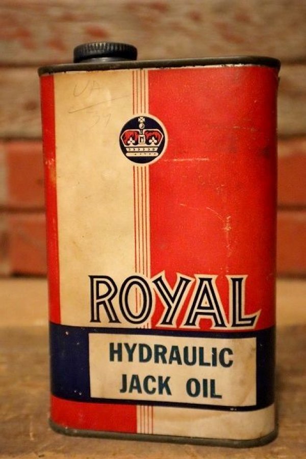 画像1: dp-220901-109 ROYAL / HYDRAULIC JACK OIL Can