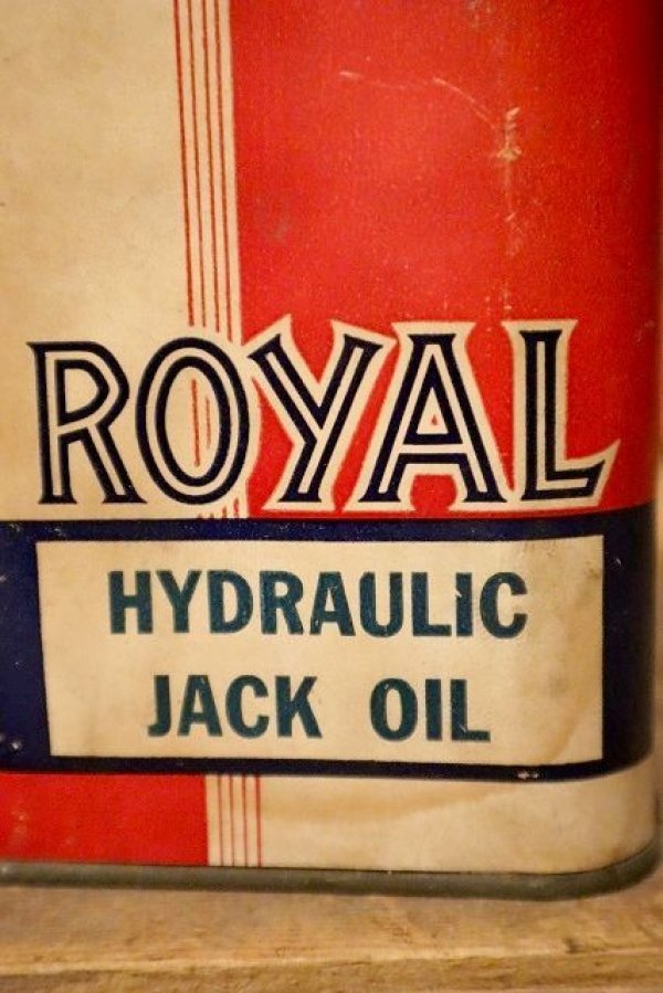 画像2: dp-220901-109 ROYAL / HYDRAULIC JACK OIL Can