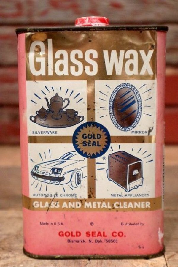 画像2: dp-220901-92 GOLD SEAL Glass Wax / Vintage Tin Can