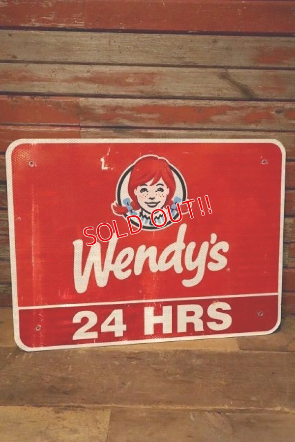 画像1: dp-230101-97 Wendy's / 2000's Road Sign