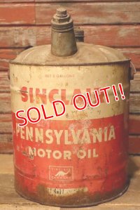 dp-230101-50 Sinclair / 1950's 5 U.S. GALLONS OIL CAN