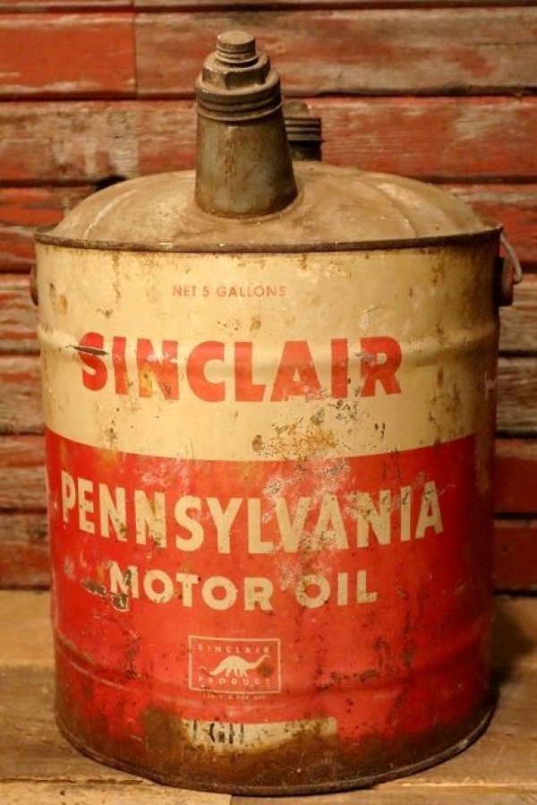 画像1: dp-230101-50 Sinclair / 1950's 5 U.S. GALLONS OIL CAN